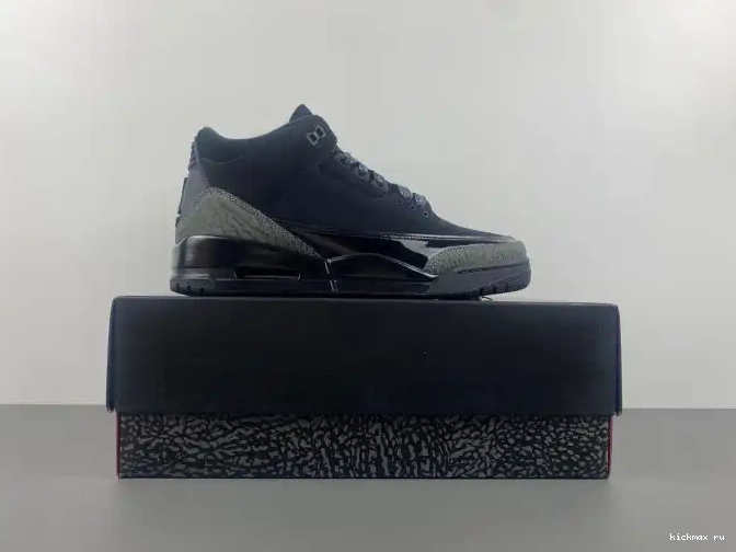 Cheap Kickmax Retro Air 3 CK9246-168 Cat Jordan Black 0413